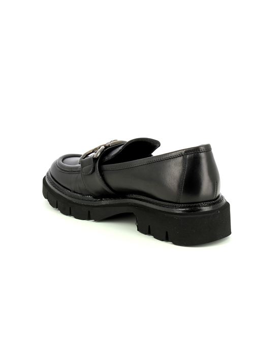 mocassino da donna in pelle nera LUCA GROSSI | K671MX